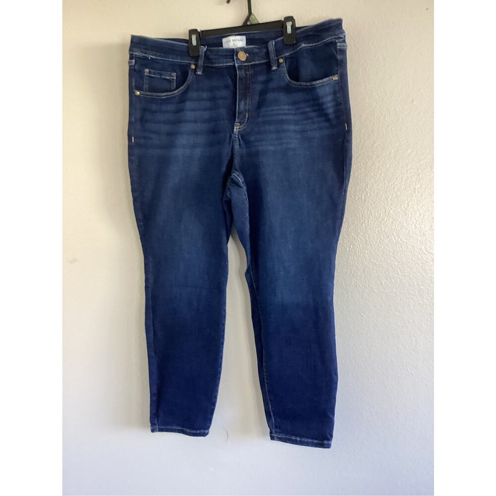Women’s Lane Bryant Dark Wash Skinny Jeans Size 18S Stretch Denim Plus Size